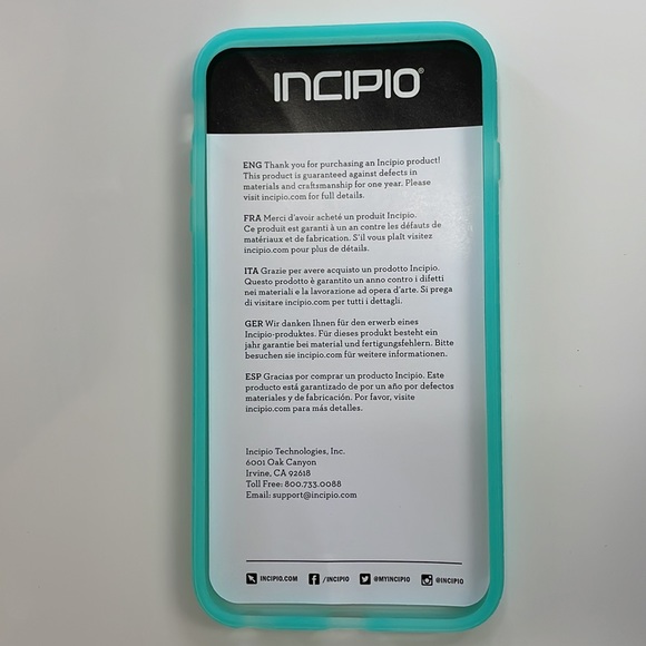 NEW iPhone 6 Plus, 6S Plus INCIPIO OCTANE Impact Absorbing Clear Case - Picture 6 of 9